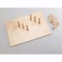 30-1/4" Wide Drawer Peg System with 12 pegs, Natural, Wood - Maple (4DPS-3021)