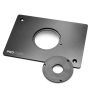 Rockler Aluminum Pro Plate with Large (4-3/8'' Dia.) Insert, Non-Drilled
