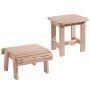 Rockler Adirondack Foot Stool and Side Table Plans with Paper Templates