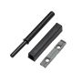 Black Blum Tip-On Touch Latch for Self-Closing Hinges, Screw-Mount