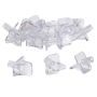 Clear Plastic Shelf Supports, 1/4'' Peg, 16-Pack