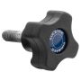 Rockler Easy-to-Grip 4-Star Knob, Male Threading, 5/16''-18