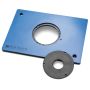 Rockler Phenolic Router Plate with Large (4-3/8'' Dia.) Insert, Non-Drilled