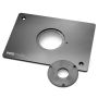 Rockler Aluminum Pro Plate with Standard (4'' Dia.) Insert, Non-Drilled