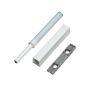 White Blum Tip-On Touch Latch for Self-Closing Hinges, Screw-Mount