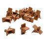 Tan Plastic Shelf Supports, 1/4'' Peg, 16-Pack