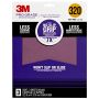 3M Pro Grade No-Slip Grip Sandpaper, 3-Pack, 320-Grit