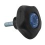 Rockler Easy-to-Grip 5-Star Knob, Male Threading, 5/16''-18