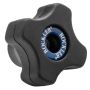Rockler Easy-to-Grip 1-1/2'' 4-Star Knob, Female Thread, 1/4''-20