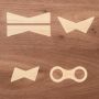 Specialty 2 Bow Tie Inlay Template Set
