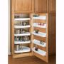 Door Storage (5) Shelf Set with Screw-In Clips, Almond (6235-20-15-52)
