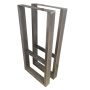 38''H V-Shaped Welded Steel Table Leg Set, Unfinished