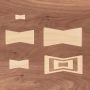Nested Bow Tie Inlay Template Set