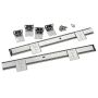 16'' Centerline Variable-Height Keyboard Slide, Zinc
