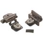 3/8'' Inset Double Demountable Cabinet Hinges, Oil-Rubbed Bronze