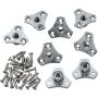 Screw-On Tee Nuts, 5/16" x 18 TPI, 8 Pack