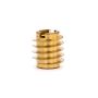 Threaded Insert for Hard Wood - Brass - M4-0.7 