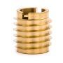 Threaded Insert for Hard Wood - Brass - 5/16-18 