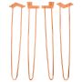 28'' I-Semble Hairpin Table Legs, 4-Pack, Rose Gold
