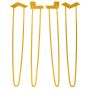 28'' I-Semble Hairpin Table Legs, 4-Pack, Yellow