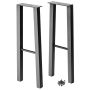 28''H I-Semble A-Style Steel Legs with Adjustable Feet, Set of 2