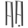 28''H I-Semble A-Style Steel Legs with Adjustable Feet, Set of 2