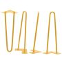16'' I-Semble Hairpin Table Legs, 4-Pack, Yellow