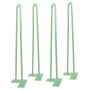 28'' I-Semble Hairpin Table Legs, 4-Pack, Pastel Green