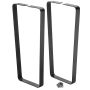 28''H I-Semble Bent Flat V-Style Steel Legs, Set of 2