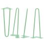 16'' I-Semble Hairpin Table Legs, 4-Pack, Pastel Green