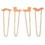 16'' I-Semble Hairpin Table Legs, 4-Pack, Rose Gold