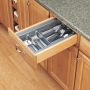 11-1/2" Wide Cutlery Tray, Metallic Silver (GCT-1S-52)