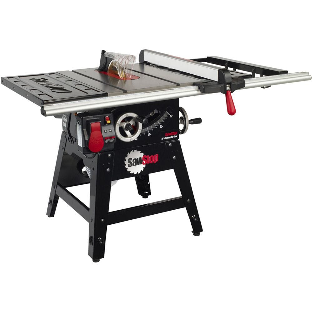 Sawstop 1 75hp 10 Contractor Table Saw W 30 Fence Cns175 Sfa30 Rockler Woodworking And Hardware