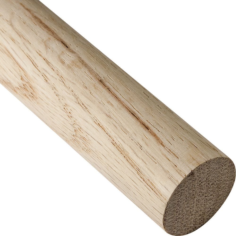 30pcs  18mm x 100mm Oak wooden dowel Rod  = 3 meters  in total 