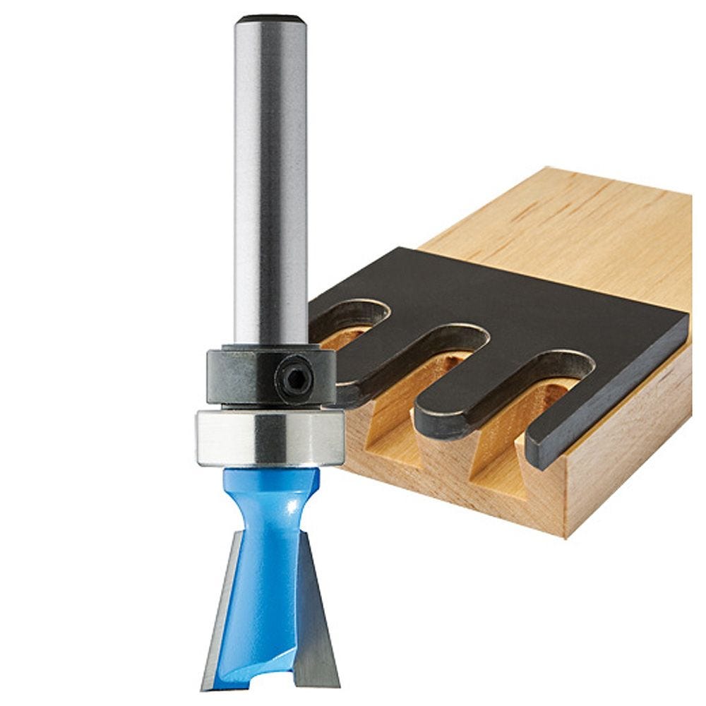 NEW 14° 1/2" D Dovetail Bit Carbide Tipped Router Bit 1/4" Shank qw 3 