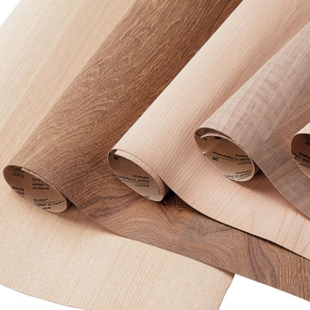 Mahogany wood veneer 24" x 96" with peel and stick adhesive PSA 1/40" thickness 