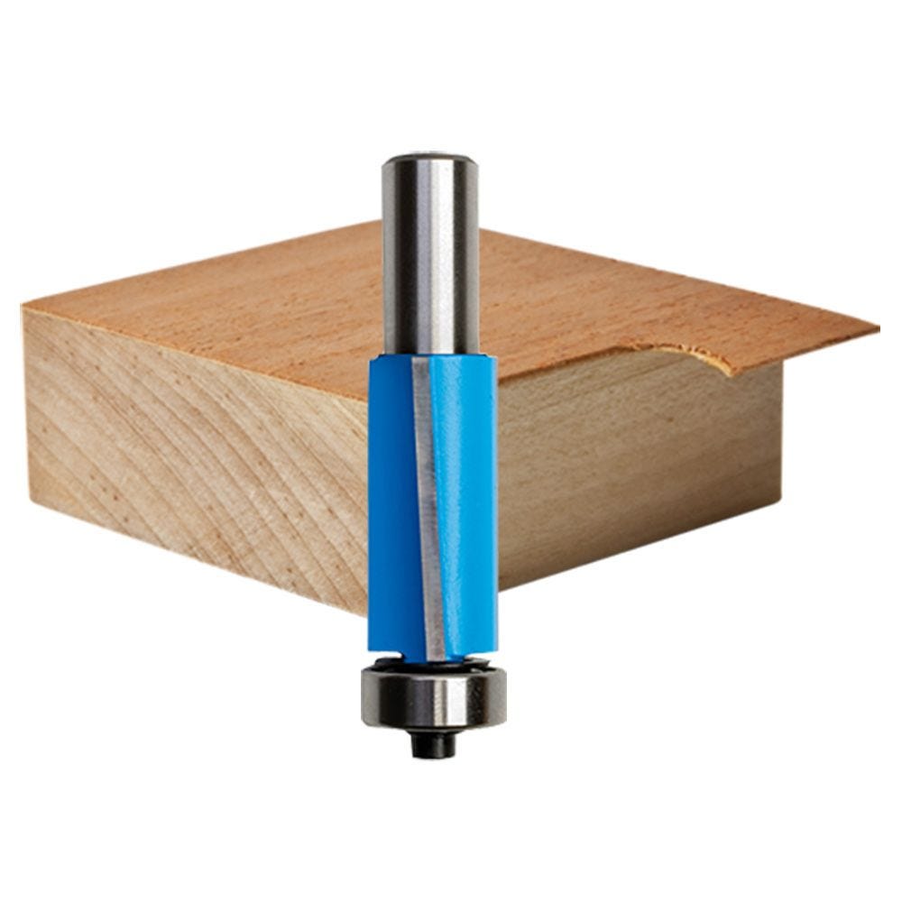 Details about   1/4Inch Shank Straight Cutter Cutting Bearing Extra Long Flush Trim Router Bit 