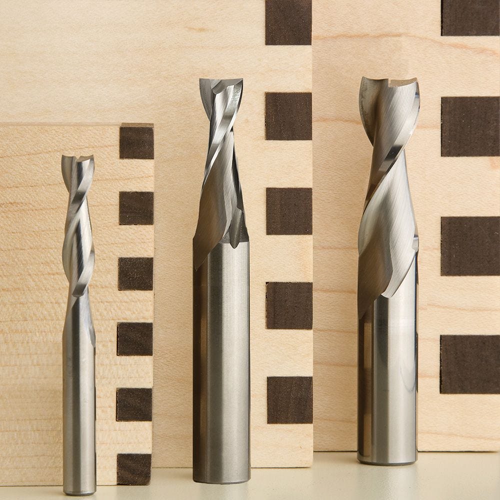 1/4 Shank Diameter 1/8 Cutting Diameter SGS 90001 21 Up Cut Routers 1/2 Cutting Length Uncoated 2 Length 1/4 Shank Diameter 1/8 Cutting Diameter SGS 90001 21 Up Cut Routers 1/2 Cutting Length Uncoated 2 Length