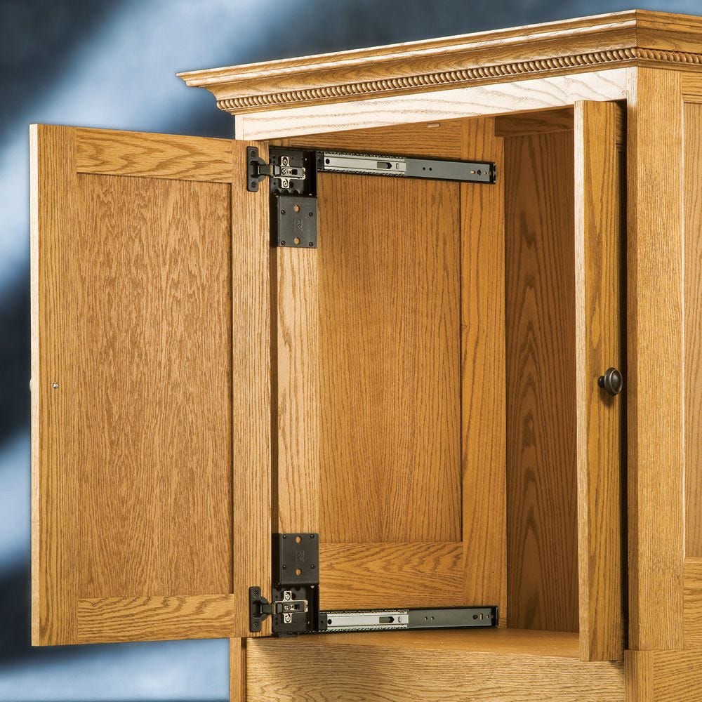 Hideaway doors for cabinet