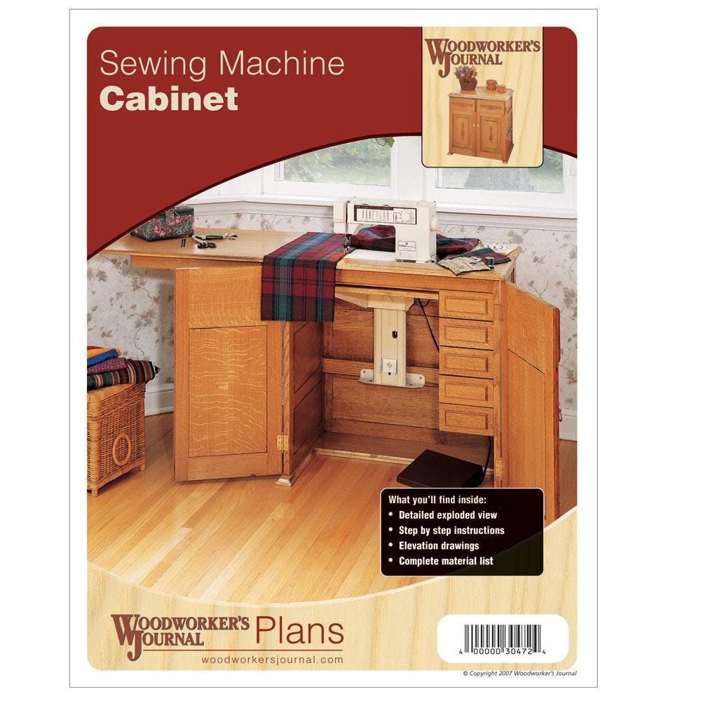 Sewing Machine Cabinet Plan Rockler, Free Sewing Machine Cabinet Woodworking Plans