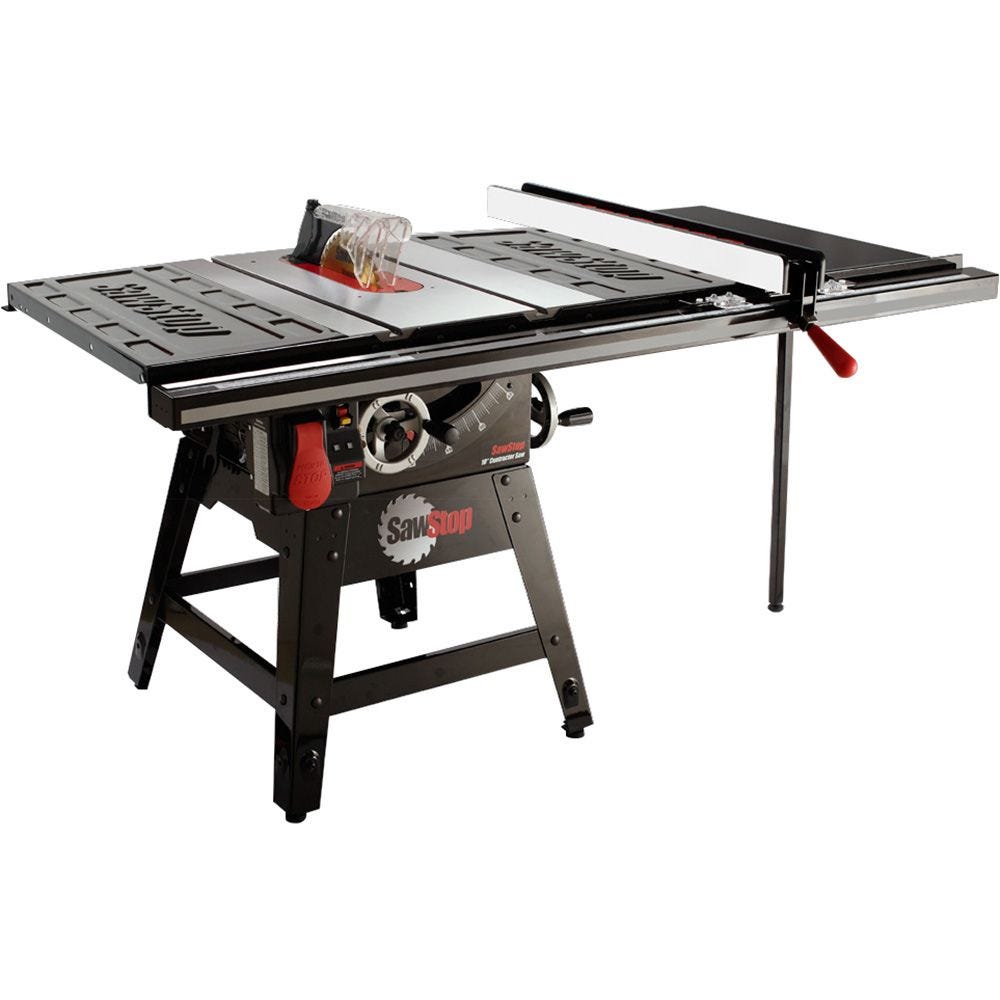 Sawstop 1 75hp 10 Contractor Table Saw W 36 Fence Cns175 Tgp36 Rockler Woodworking And Hardware