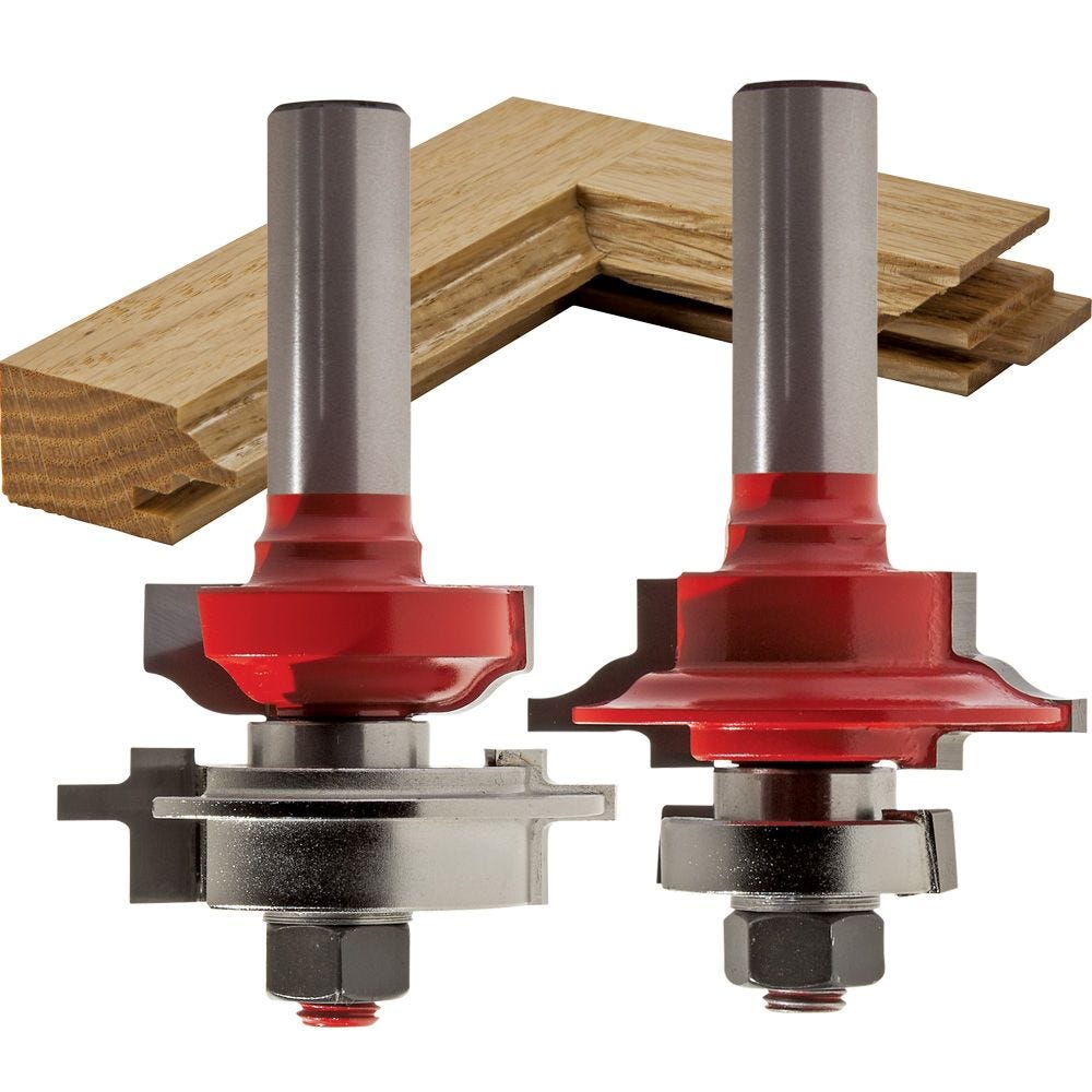 NEW RAISED AND FIELDED CABINET DOOR 3 PC ROUTER BIT SET ROUTER TABLE MAKER NEW 