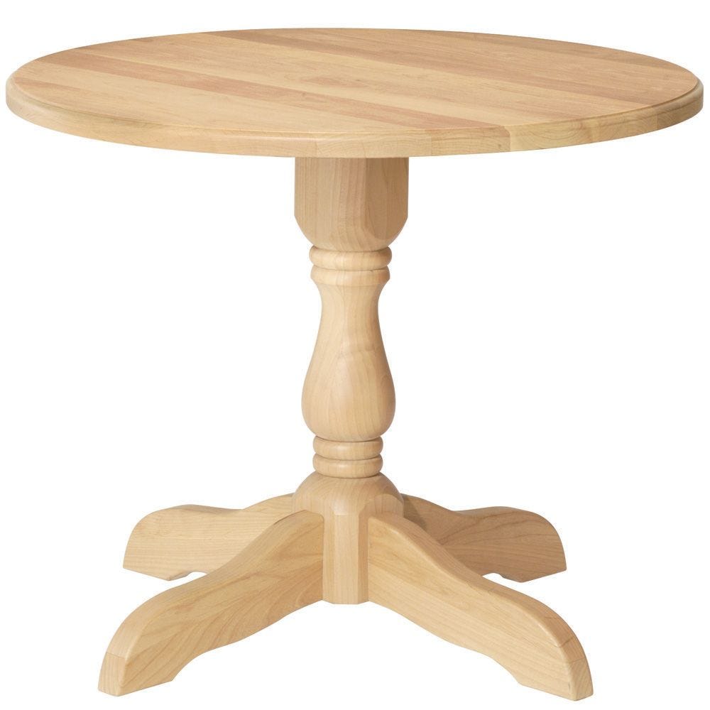 Large Traditional Pedestal Base, Wooden Pedestal Table Base Canada