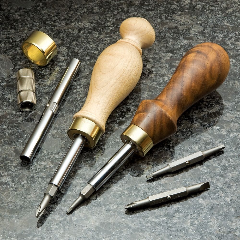 4-in-1 Screwdriver Turning Kit Rockler Hardware Woodturning  DIY NEW Set of 2 