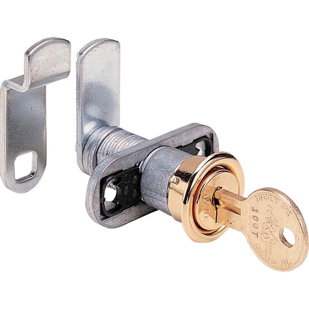 Keyed Alike 2 Keys Each 4/Pk 5/8" Double Bitted Cam Lock With 6-Disc Tumbler 
