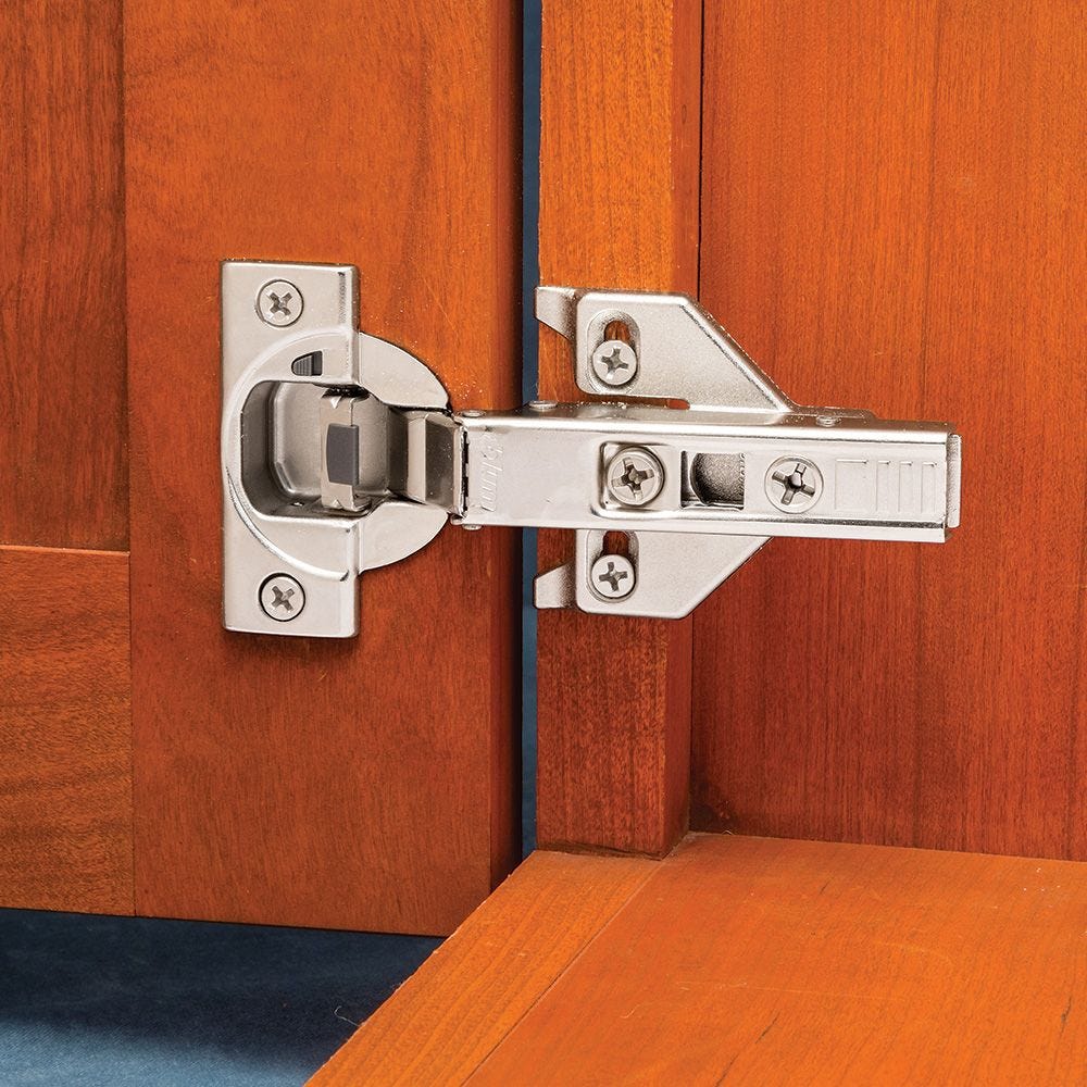 1 hinge 1 1/4" Overlay Cabinet Door Soft Close Hinges-3 Way Adjustments 