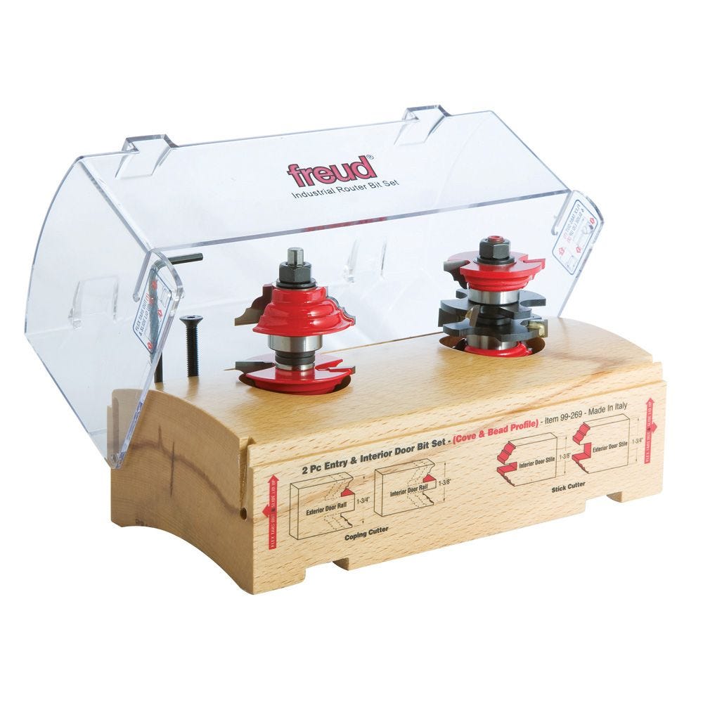 Freud 99-267 Entry and Interior Door Router Bit Set for sale online 