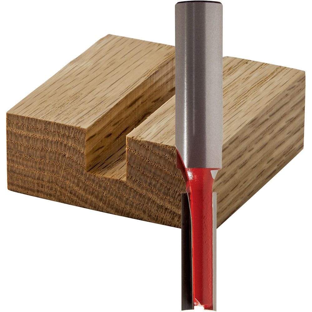 Details about   1/2" Shank Single Flute Straight Router Bit Milling Cutter Woodwork 1/4*1/8 