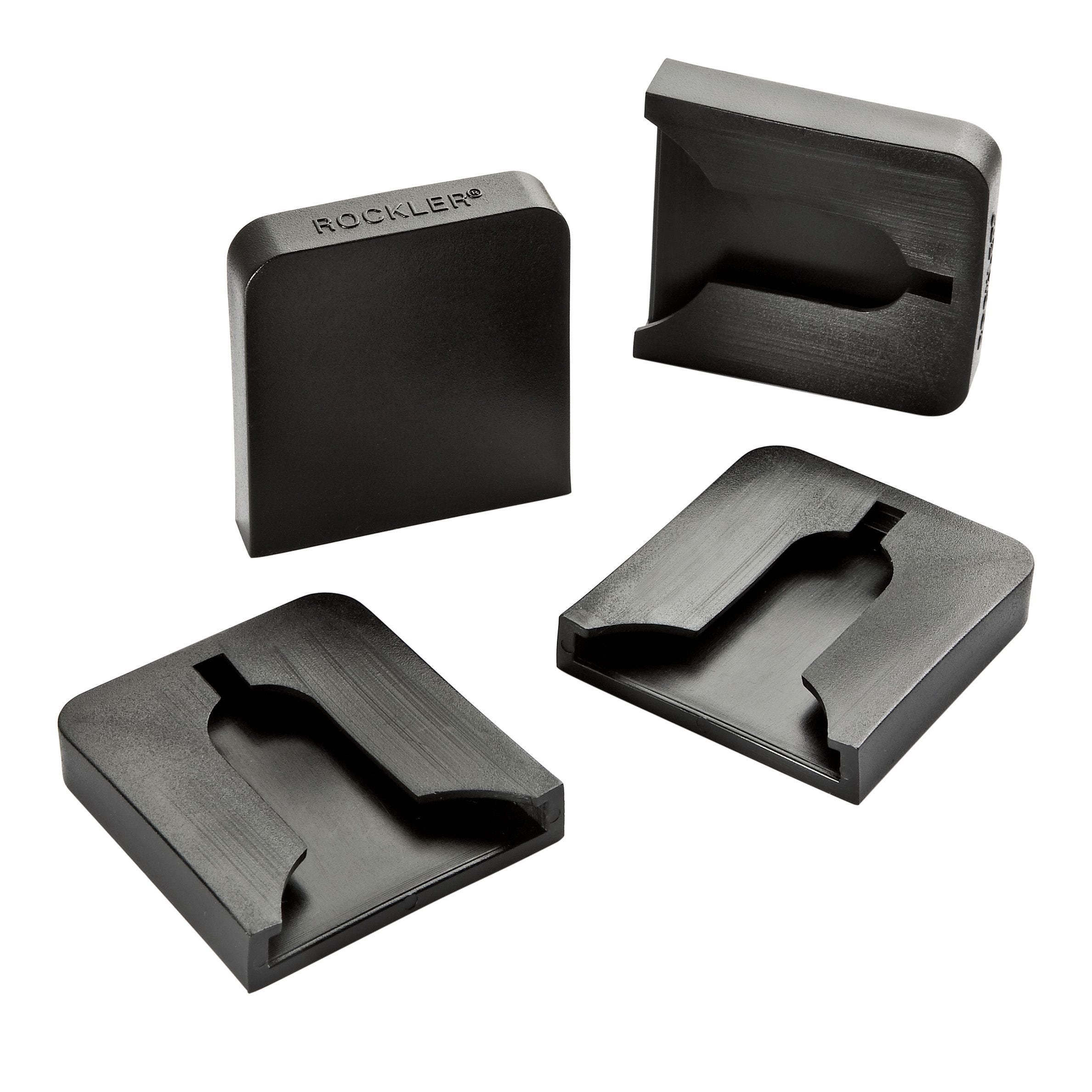 3/4" Adjustable Clamp Protecting Bar Clamp Pads Black 4 sets Non marking 