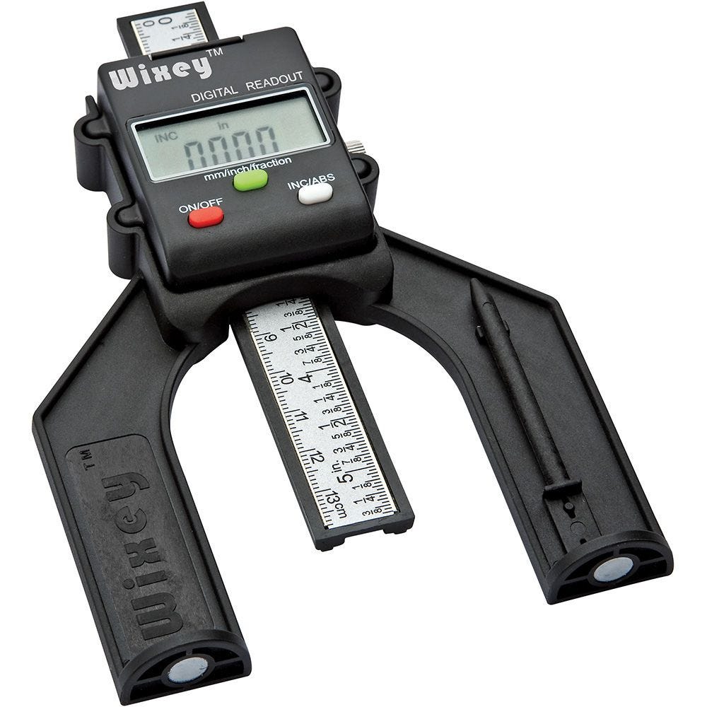 Mini Digital Height Gauge Wood Workings Ruler Tool Accuracy Lightweight Durable 